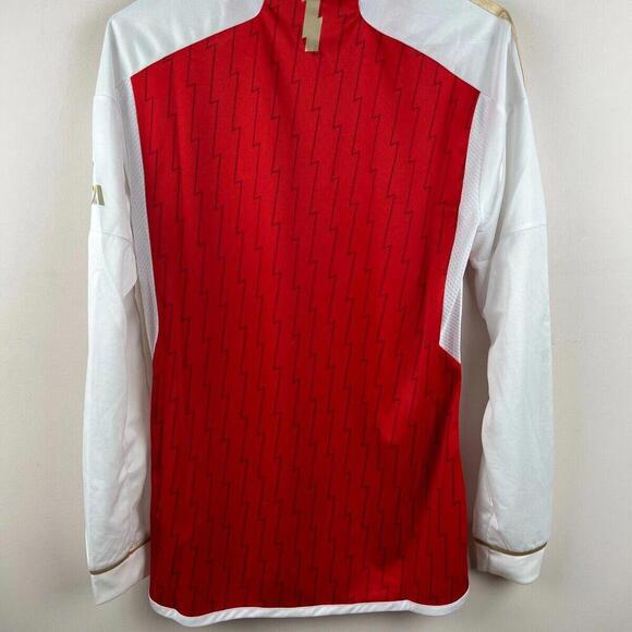 Arsenal FC Home Jersey 2023/24 Adidas Long Sleeve Shirt Red/White Size S NWT - Picture 2 of 7